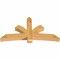 Ekena Millwork Davenport Rough Sawn Timber Gable Bracket, Western Red Cedar, 72"W x 39"H x 6"D x 6"F, 13/12 Pitch GBW072X39X0606DAV00RWR - alternate 3